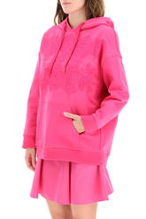 JERSEY SWEATSHIRT WITH LACE AND LOGO